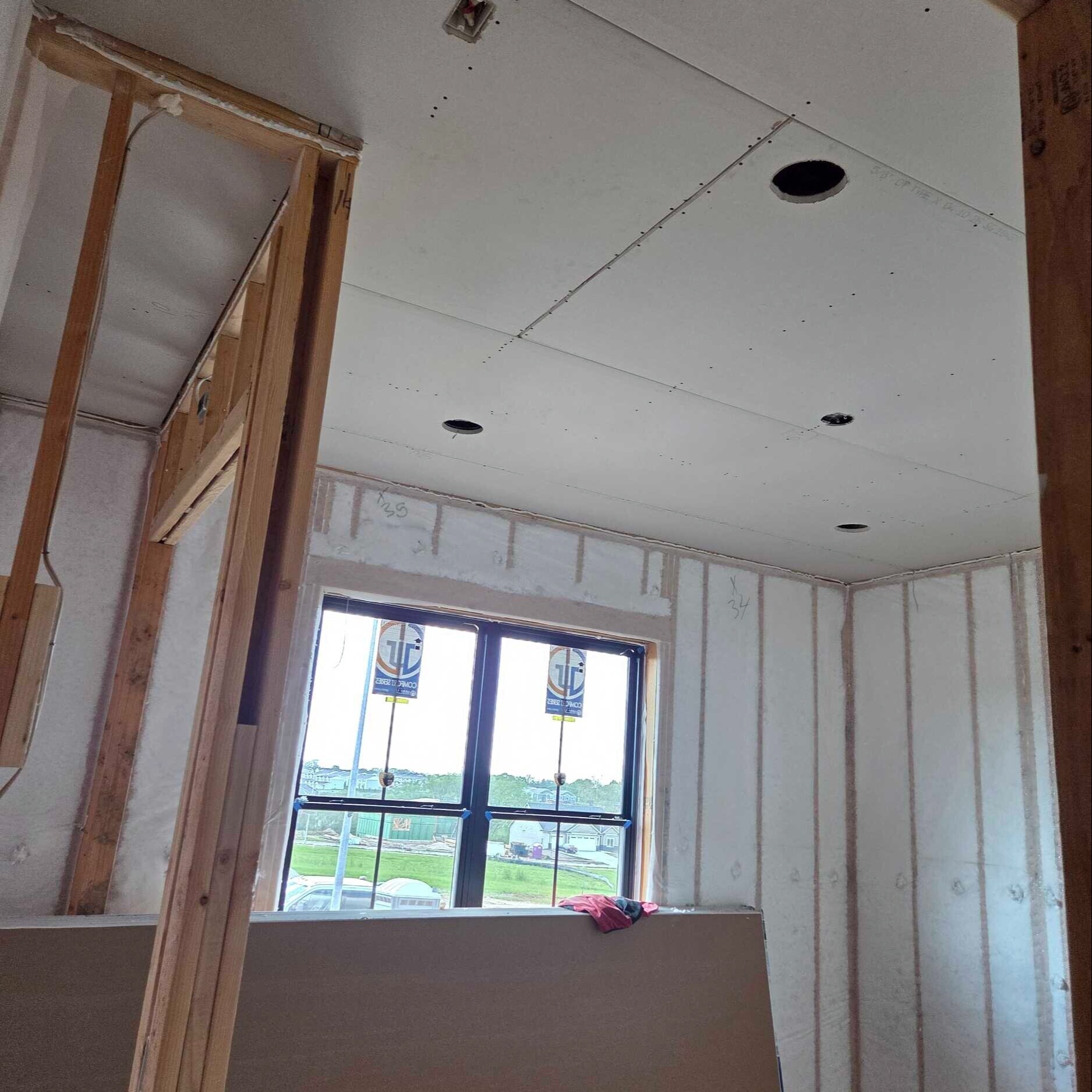 April - Drywall + Insulation