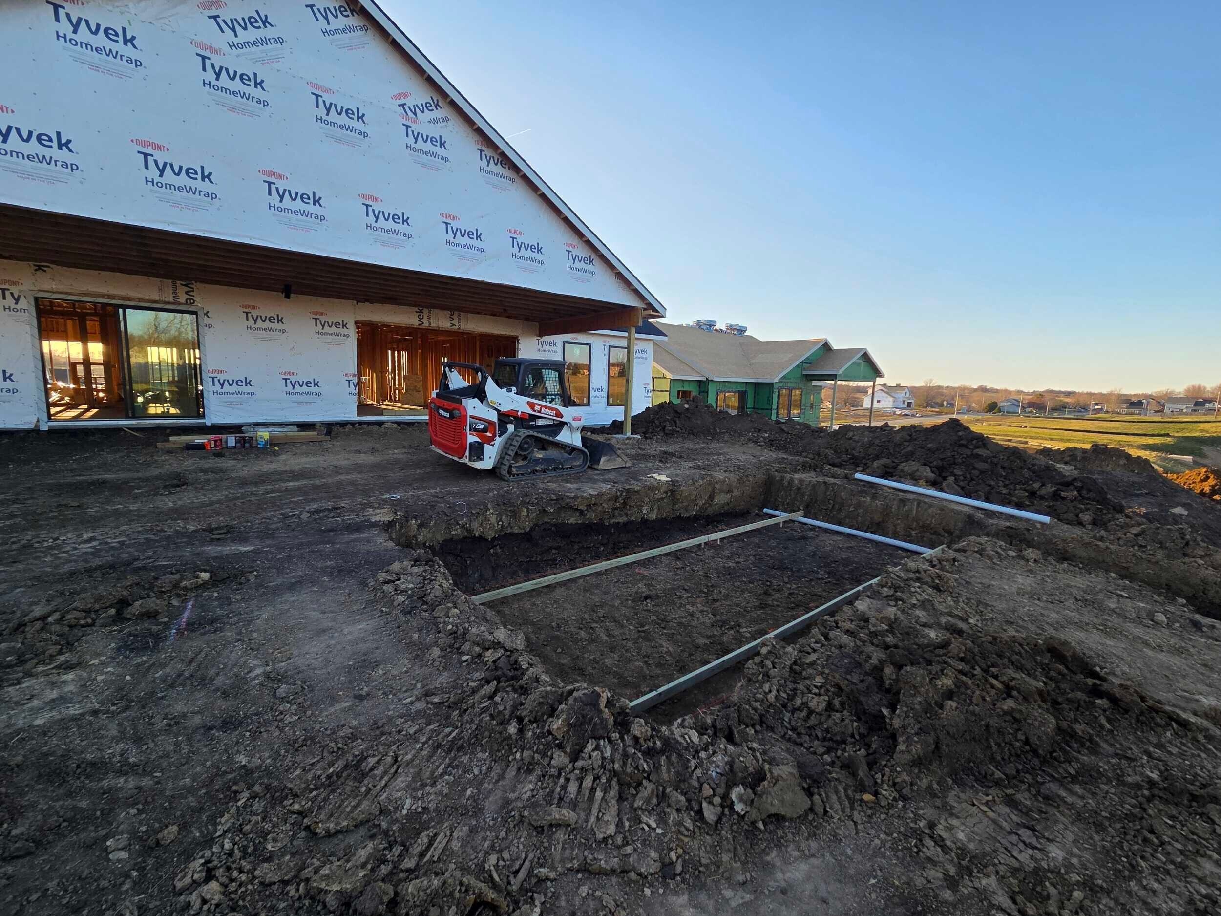 Pool excavation- March